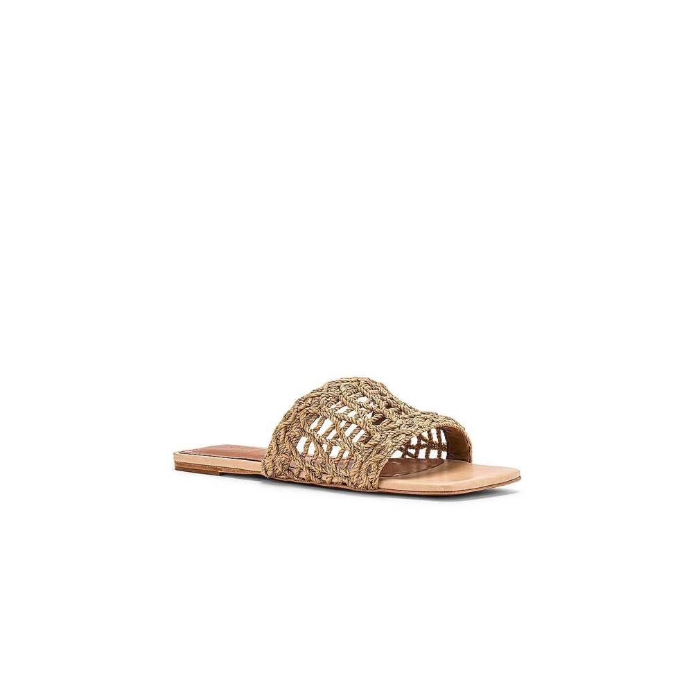 Like new RAYE Tiki Sandal in Natural flat open toe slide - Picture 8 of 8